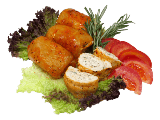 Hähnchen-Frischkäseröllchen