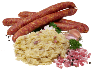 Wochenstart-Spartüte:4 Pfefferbeißer + 500g Sauerkraut